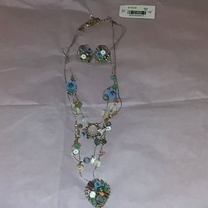 Betsey Johnson jewelry: Necklace & Earrings, NWT!